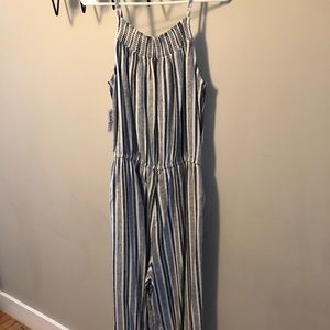 Slate and white Linen jumper